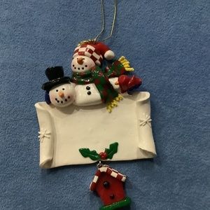 Christmas trees Snowmen ornament, Personalize